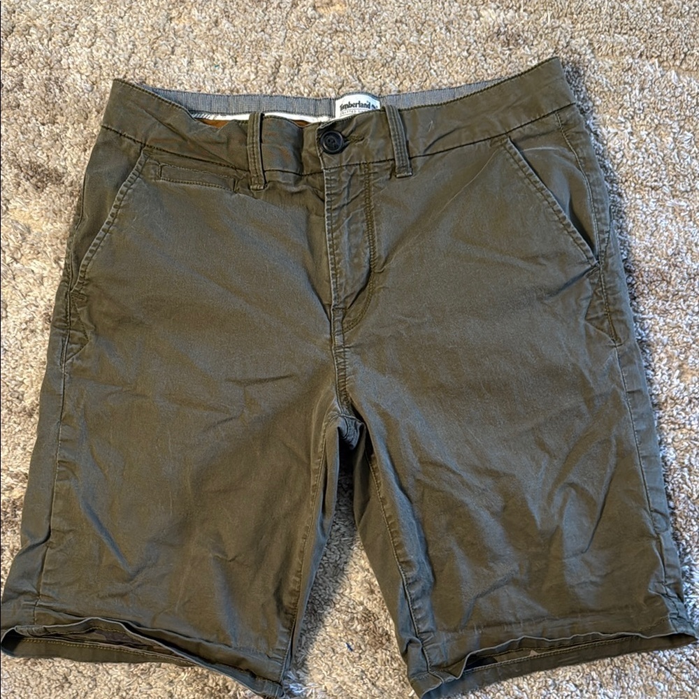 🍍Timberland flat front shorts 🍍SZ 32W🍍waist 16”🍍9” inseam